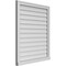 Ekena Millwork Vertical Surface Mount PVC Gable Vent w/ 2"W x 2"H , Brickmould Sill Frame, 30"W x 36"H GVPVE30X3603SN - alternate 4